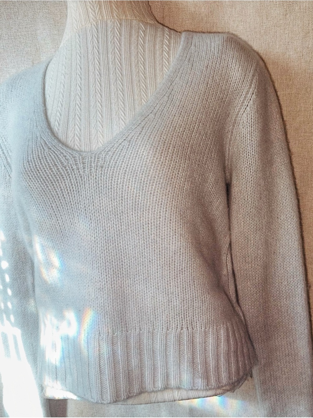 🤍☁️ 100% Cashmere • Vince • Silver Heather Cloud Whisper Sweater ☁️🤍